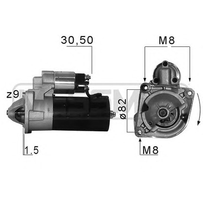 Foto Motor de arranque MESSMER 220679