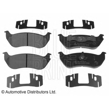 Photo Brake Pad Set, disc brake BLUE PRINT ADA104238