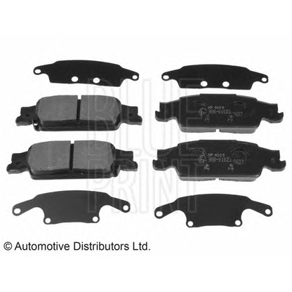 Photo Brake Pad Set, disc brake BLUE PRINT ADA104250