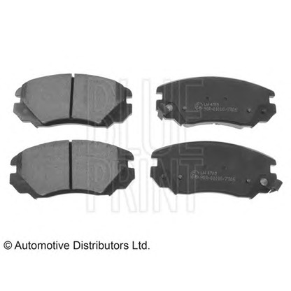 Photo Brake Pad Set, disc brake BLUE PRINT ADW194201