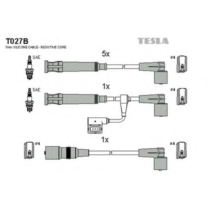 Photo Ignition Cable Kit TESLA T027B