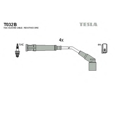 Photo Ignition Cable Kit TESLA T032B