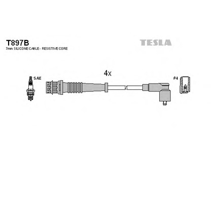 Photo Ignition Cable Kit TESLA T897B