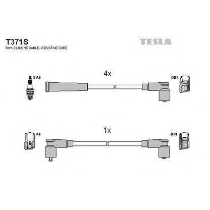 Photo Ignition Cable Kit TESLA T371S