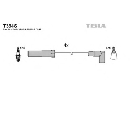 Foto Juego de cables de encendido TESLA T394S