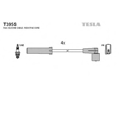 Foto Zündleitungssatz TESLA T395S