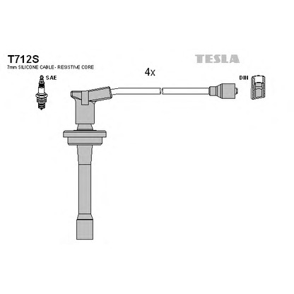 Photo Ignition Cable Kit TESLA T712S