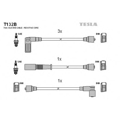 Photo Kit de câbles d'allumage TESLA T132B