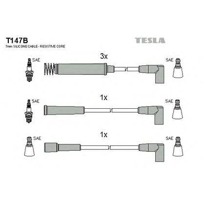 Foto Juego de cables de encendido TESLA T147B