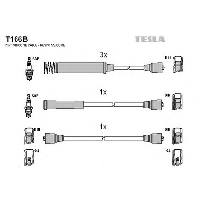 Foto Zündleitungssatz TESLA T166B