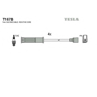 Foto Kit cavi accensione TESLA T167B