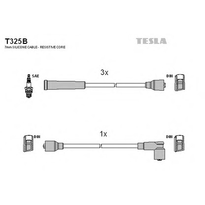 Photo Ignition Cable Kit TESLA T325B
