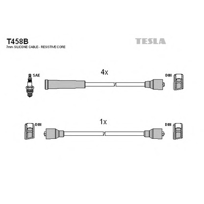 Photo Kit de câbles d'allumage TESLA T458B