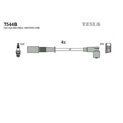 Photo Kit de câbles d'allumage TESLA T544B