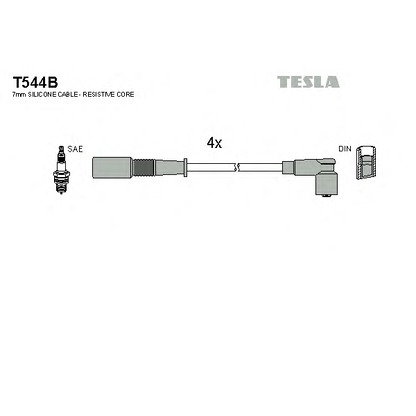 Foto Zündleitungssatz TESLA T544B