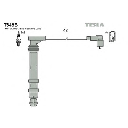 Foto Kit cavi accensione TESLA T545B