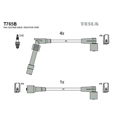 Foto Juego de cables de encendido TESLA T765B