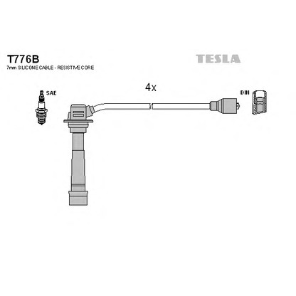 Photo Ignition Cable Kit TESLA T776B