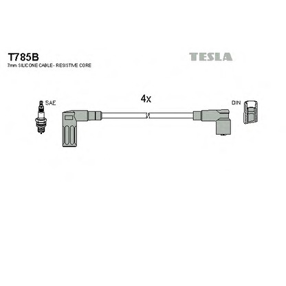 Foto Zündleitungssatz TESLA T785B