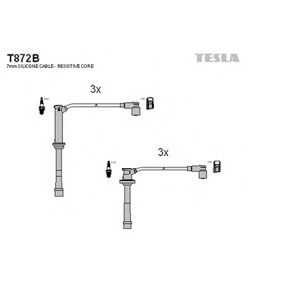 Foto Kit cavi accensione TESLA T872B