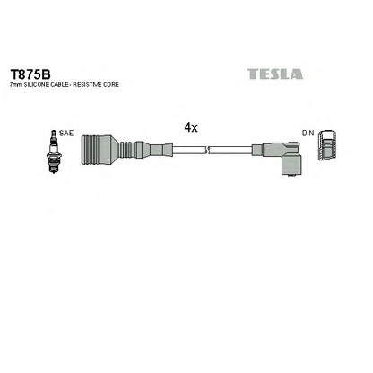 Foto Kit cavi accensione TESLA T875B