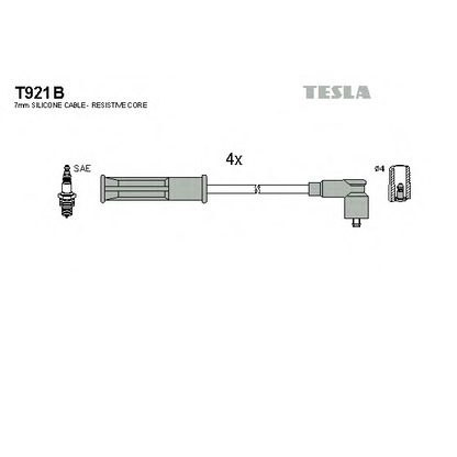 Photo Ignition Cable Kit TESLA T921B