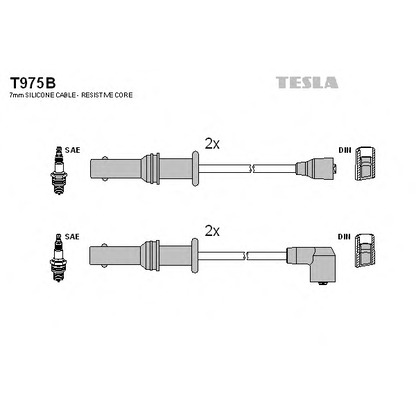 Foto Juego de cables de encendido TESLA T975B