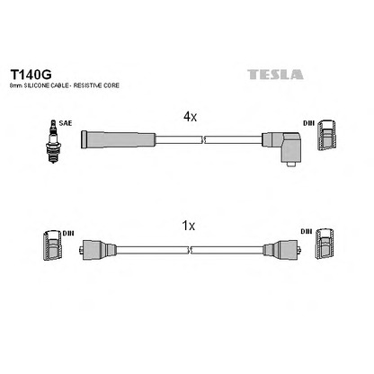 Photo Ignition Cable Kit TESLA T140G