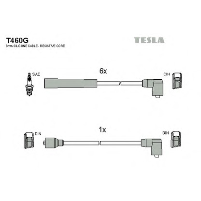 Photo Ignition Cable Kit TESLA T460G