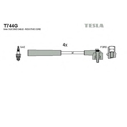Photo Kit de câbles d'allumage TESLA T744G