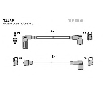 Photo Ignition Cable Kit TESLA T446B