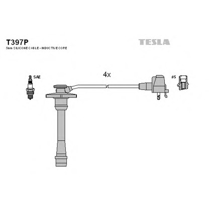 Photo Ignition Cable Kit TESLA T397P