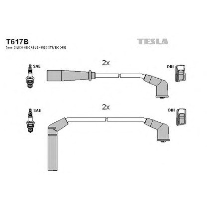 Foto Zündleitungssatz TESLA T617B