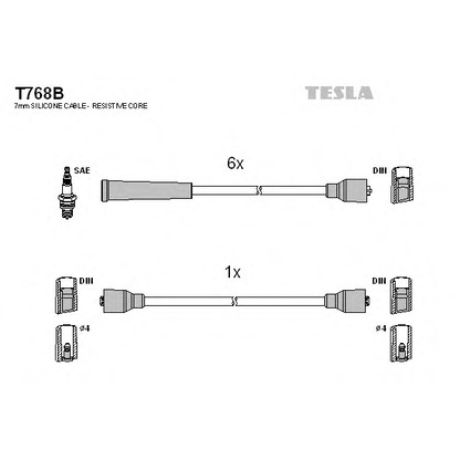 Foto Kit cavi accensione TESLA T768B