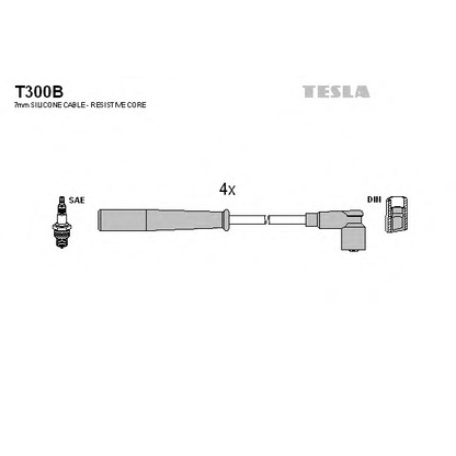 Photo Kit de câbles d'allumage TESLA T300B