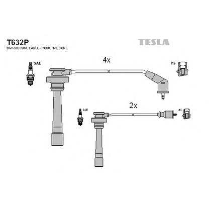 Foto Juego de cables de encendido TESLA T632P