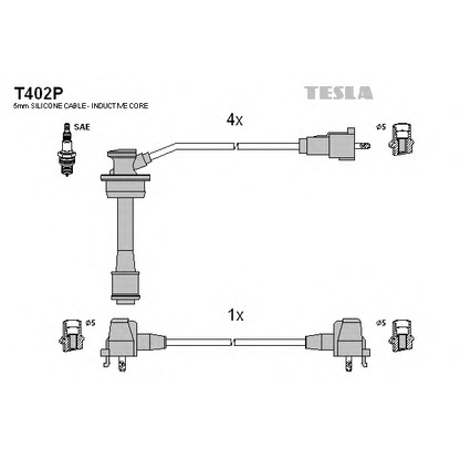 Foto Zündleitungssatz TESLA T402P