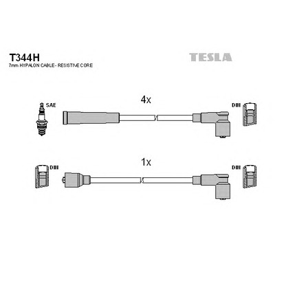 Photo Kit de câbles d'allumage TESLA T344H