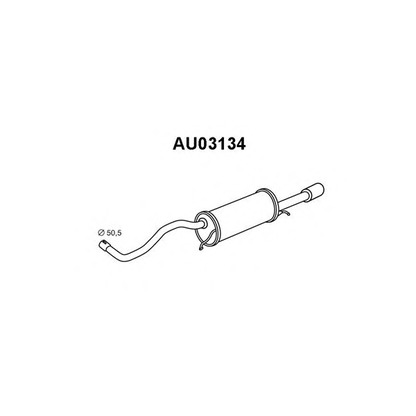Фото Глушитель выхлопных газов конечный VENEPORTE AU03134