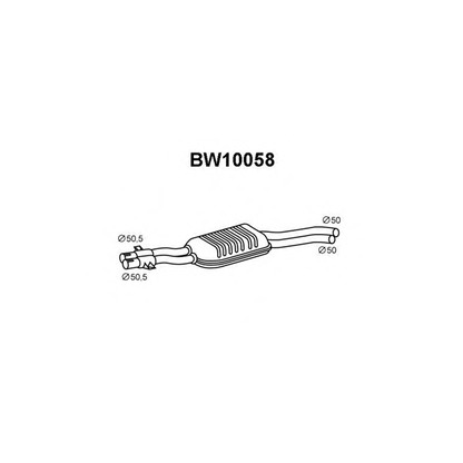Фото Средний глушитель выхлопных газов VENEPORTE BW10058