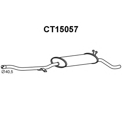 Фото Глушитель выхлопных газов конечный VENEPORTE CT15057