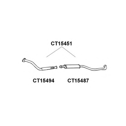 Фото Предглушитель выхлопных газов VENEPORTE CT15451