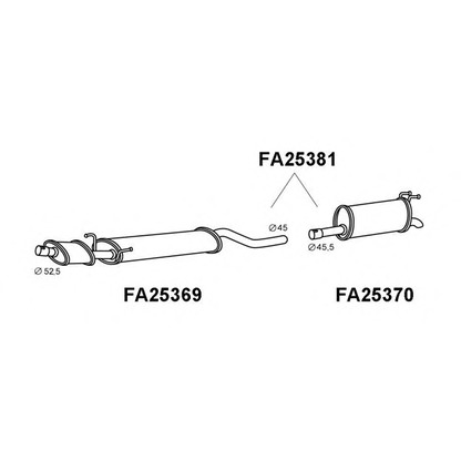 Photo Middle Silencer VENEPORTE FA25381