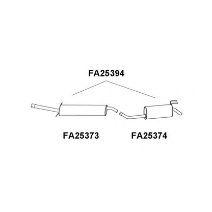 Фото Средний глушитель выхлопных газов VENEPORTE FA25394