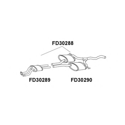 Foto Mittelschalldämpfer VENEPORTE FD30288