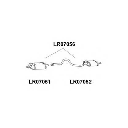 Фото Средний глушитель выхлопных газов VENEPORTE LR07052