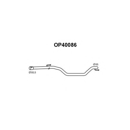 Photo Tuyau d'échappement VENEPORTE OP40086