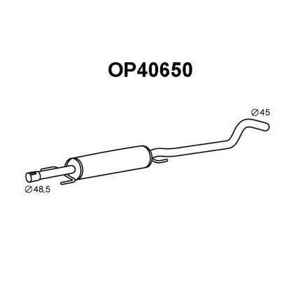 Фото Труба выхлопного газа VENEPORTE OP40650