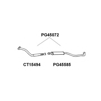 Фото Предглушитель выхлопных газов VENEPORTE PG45072