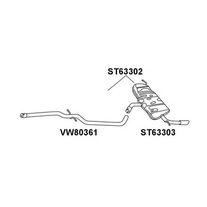 Zdjęcie Rura wydechowa VENEPORTE ST63302